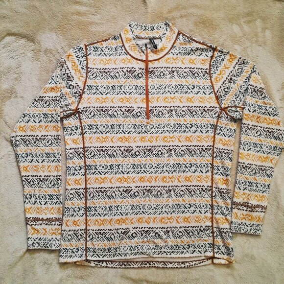 Backcountry Merino 1/4 Zip Base Layer Mens XXL Spruces AOP Warm Long Sleeve - Picture 3 of 8
